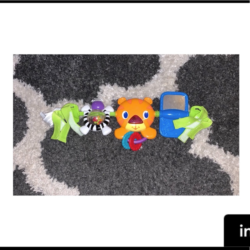 Plastic car seat toy